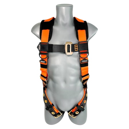 Frontline Combat Economy Harness, 3X/4X, 310 lbs, Pass-Thru Chest/ Tongue Leg Straps, Back D-Ring 50VTB-3X/4X